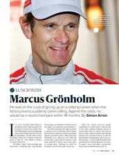 Lunch with... Marcus Grönholm - Left