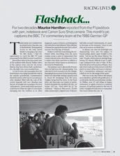Murray Walker & James Hunt at the 1986 German GP: Flashback - Left