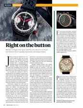 Hanhart Racemaster watch — right on the button - Left