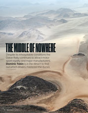 Navigating in the middle of nowhere: Dakar's brutal challenge cover