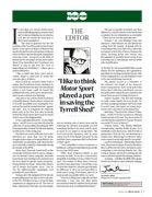 The Editor: Jackie Stewart’s surprising admission - Left