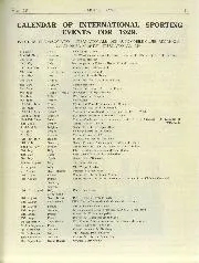 CALENDAR OF INTERNATIONAL SPORTING EVENTS FOR 1929. - Left
