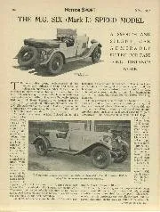 THE M.G. SIX (Mark I.) SPEED MODEL - Left