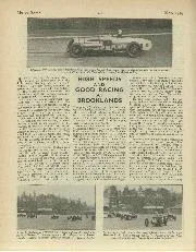 HIGH SPEEDS AND GOOD RACING AT BROOKLANDS - Left