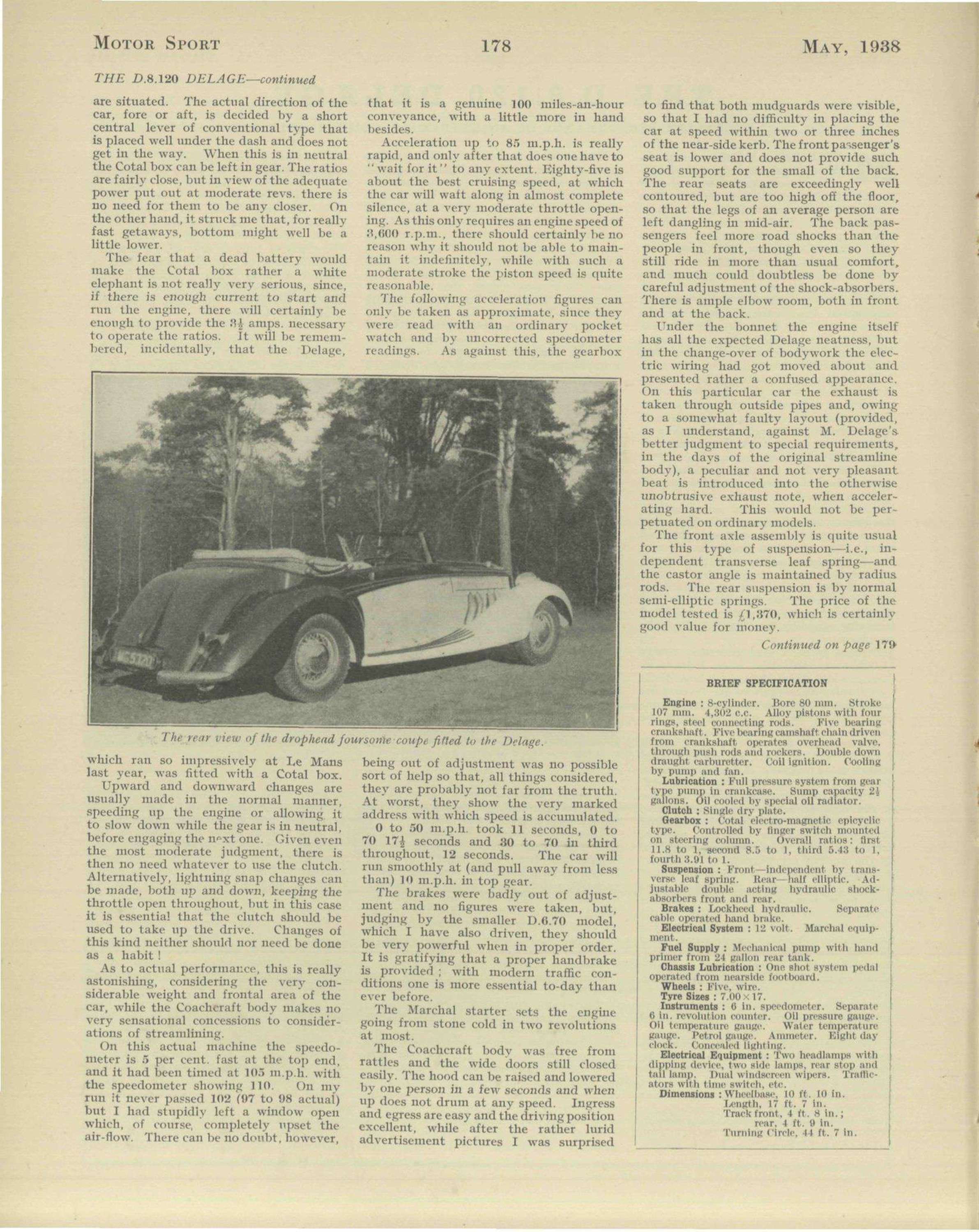 May 1938 - Motor Sport Magazine