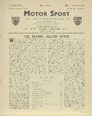The racing season opens - Left