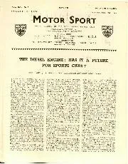 THE DIESEL ENGINE HAS A FUTURE FOR SPORTS CAR ? - Left