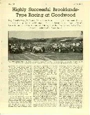 Highly Successful Brooklands-Type Racing at Goodwood - Left
