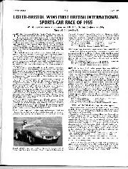 Lister-Bristol Wins First British International Sports-Car Race Of 1955 - Left