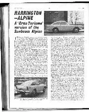 HARRINGTON - ALPINE A ' Gran Turismo' version of the Sunbeam Alpine - Left