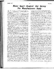 Motor Sport - Readers' Car Survey The Manufacturers Reply - Left