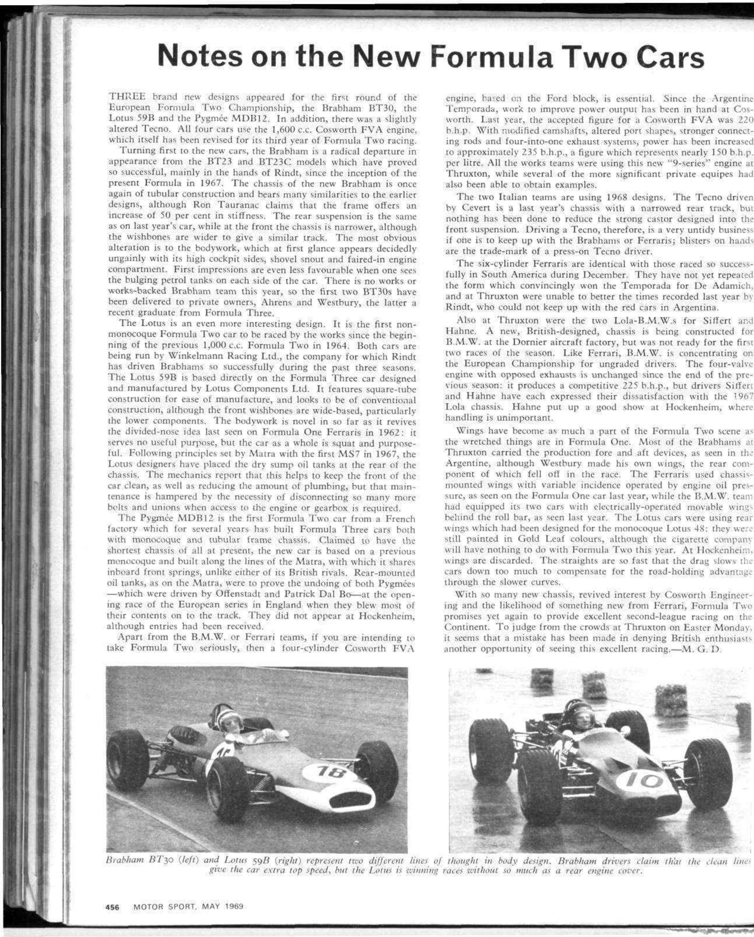 May 1969 Motor Sport Magazine