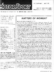 MATTERS OF MOMENT, May 1970 - Left