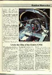 Under scrutiny: Sauber Mercedes - Right