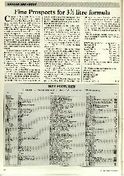 Fine Prospects for 3 1/2 litre formula - Left