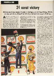 1992 Brazilian Grand Prix report: 24 carat victory - Left