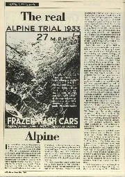 The real ALPINE TRIAL 1933 - Left