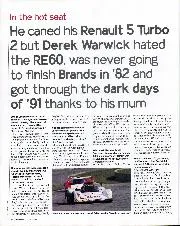 In the hot seat -- Derek Warwick - Left