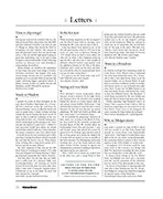 Letters, May 2010 - Left