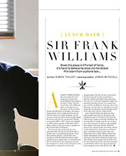 Lunch with... Sir Frank Williams - Right