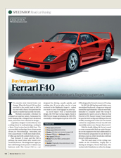Buying guide: Ferrari F40 - Left