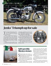 Jenks’ Triumph up for sale - Left