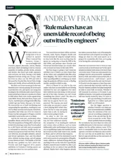 'Rule makers have an unenviable record of being outwitted by engineers' - Left