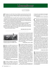 Murray Walker remembered: Letters, May 2021 - Left