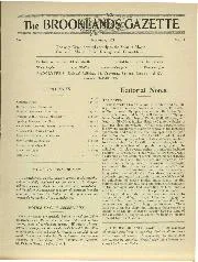 The BROOKLANDS GAZETTE - Left