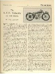 The K.T.T. Velocette ON THE ROAD - Left