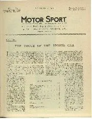 CONTENTS, November 1932 - Left