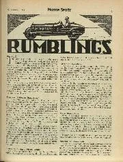 RUMBLINGS, November 1933 - Left