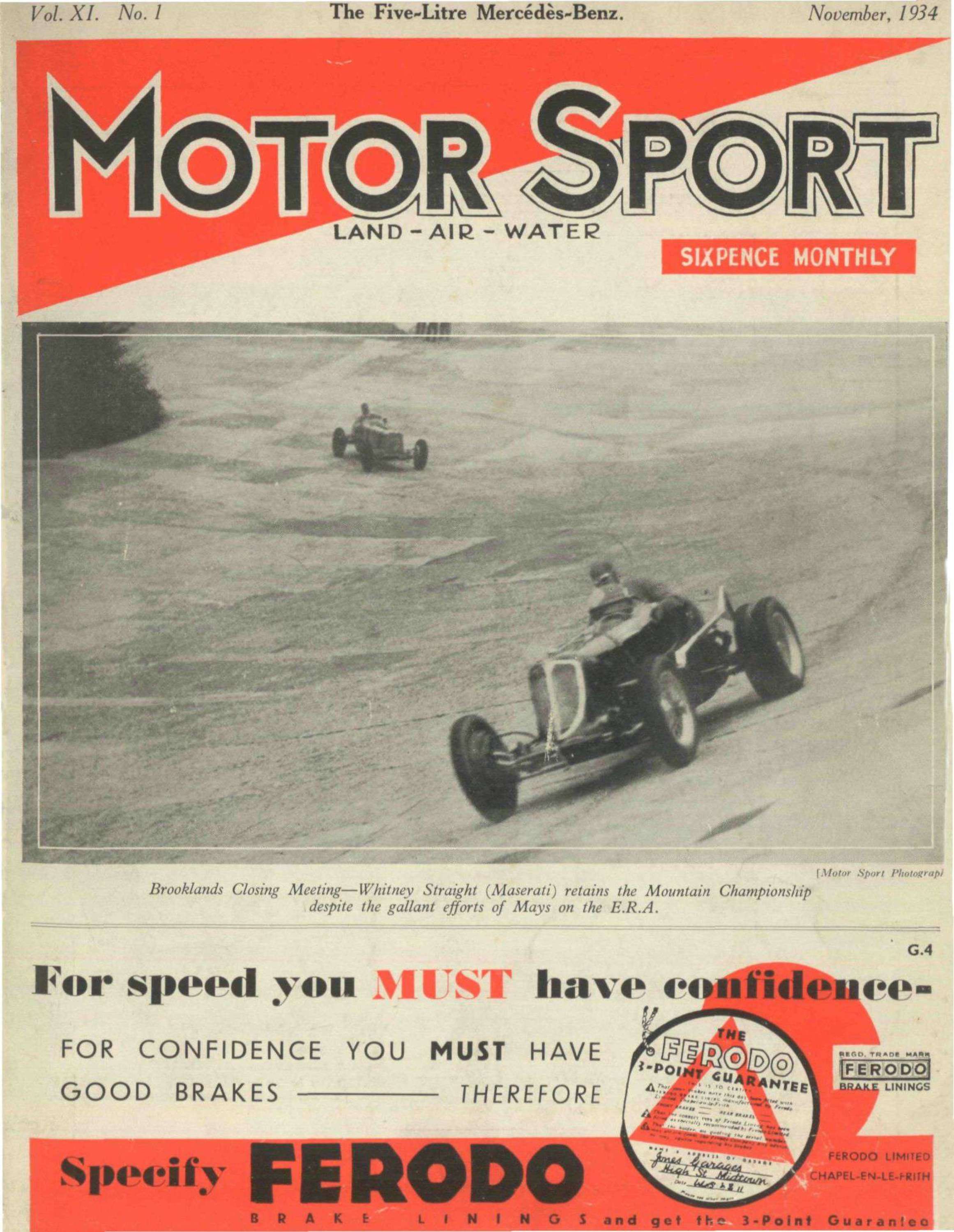 Cover image for November 1934