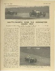 SHUTTLEWORTH WINS THE DONINGTON GRAND PRIX - Left