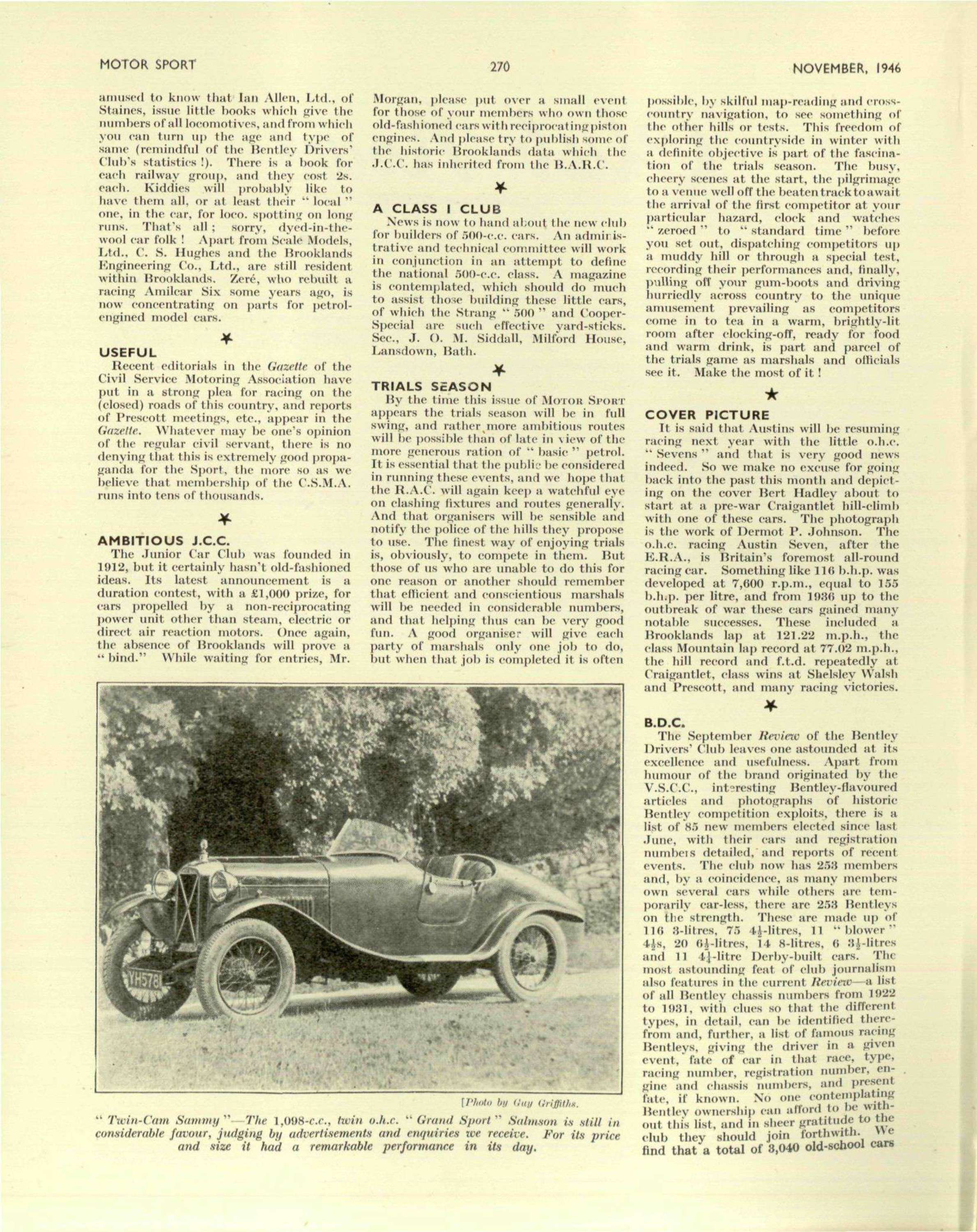 November 1946 - Motor Sport Magazine