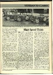 High speed trials - Left