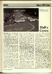 World Sportscar Championship: Spa 480kms - Left