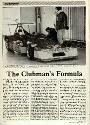 The Clubman's Formula - Left