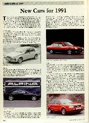 New Cars for 1991 - Left
