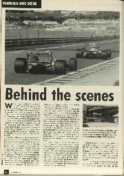 Behind the scenes - Left