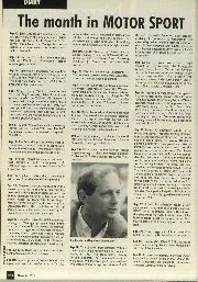 The month in Motor Sport - Left