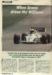 When Senna drove the Williams - Left
