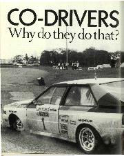 Co-Drivers - why do they do that? - Left