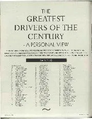 The Greatest drivers of the century - a personal view - Left