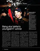Rising star Vettel is youngest F1 winner - Left