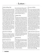 Letters, November 2008 - Right
