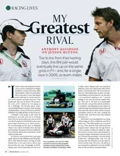 Anthony Davidson on Jenson Button: My Greatest Rival - Left