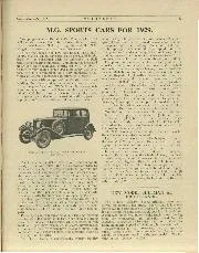 M.G. SPORTS CARS FOR 1929. - Left