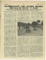 UNSUPERCHARGED CARS PROVIDE SPLENDID SPECTACLE IN ULSTER T.T. RACE - Left