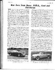 New cars from Rover, B.M.C., Ford and Fairthorpe - Left